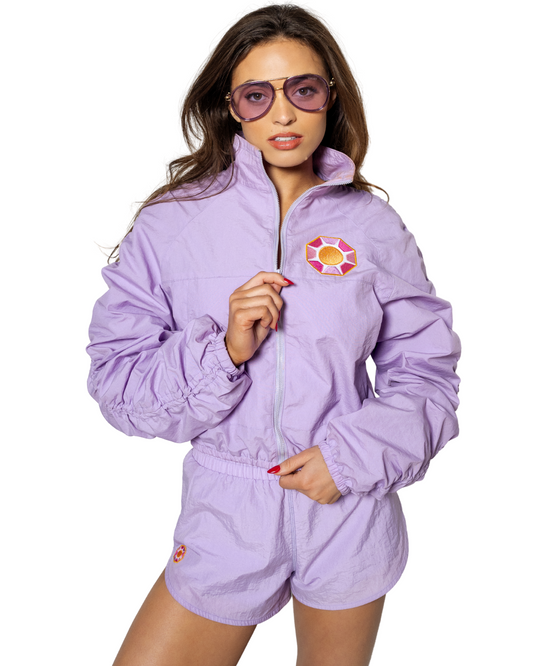 Solitaire Sun Track Jacket, Purple