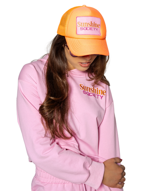 Sunshine Society Trucker Hat, Orange
