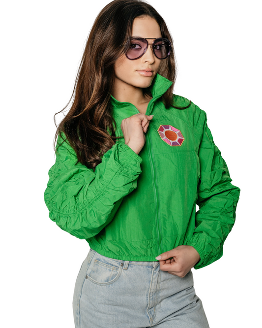 Sunshine Society Track Jacket Green Solitaire