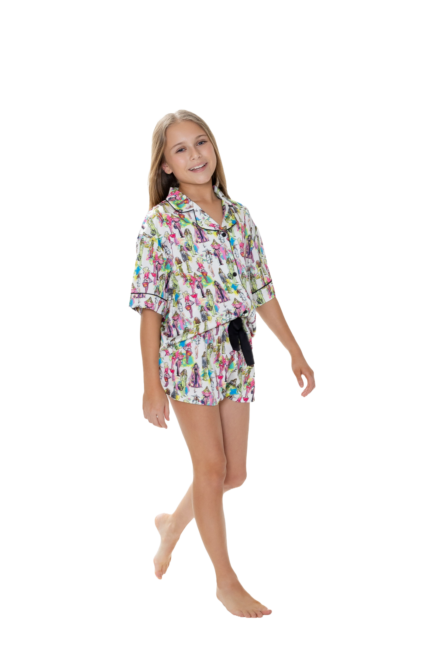 Kids Silky Fashionista (Short Sleeve w/ Shorts)