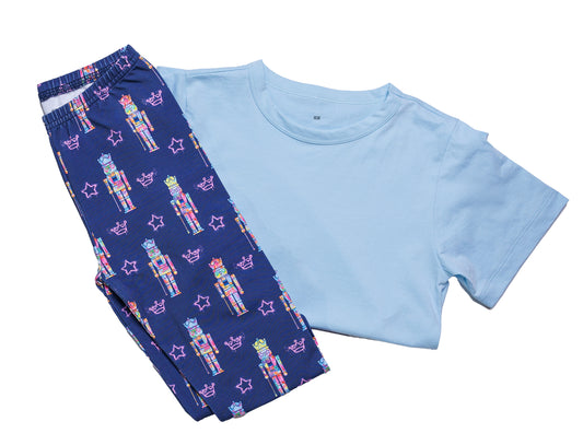 Boys Nutcracker Pant Set in Blue