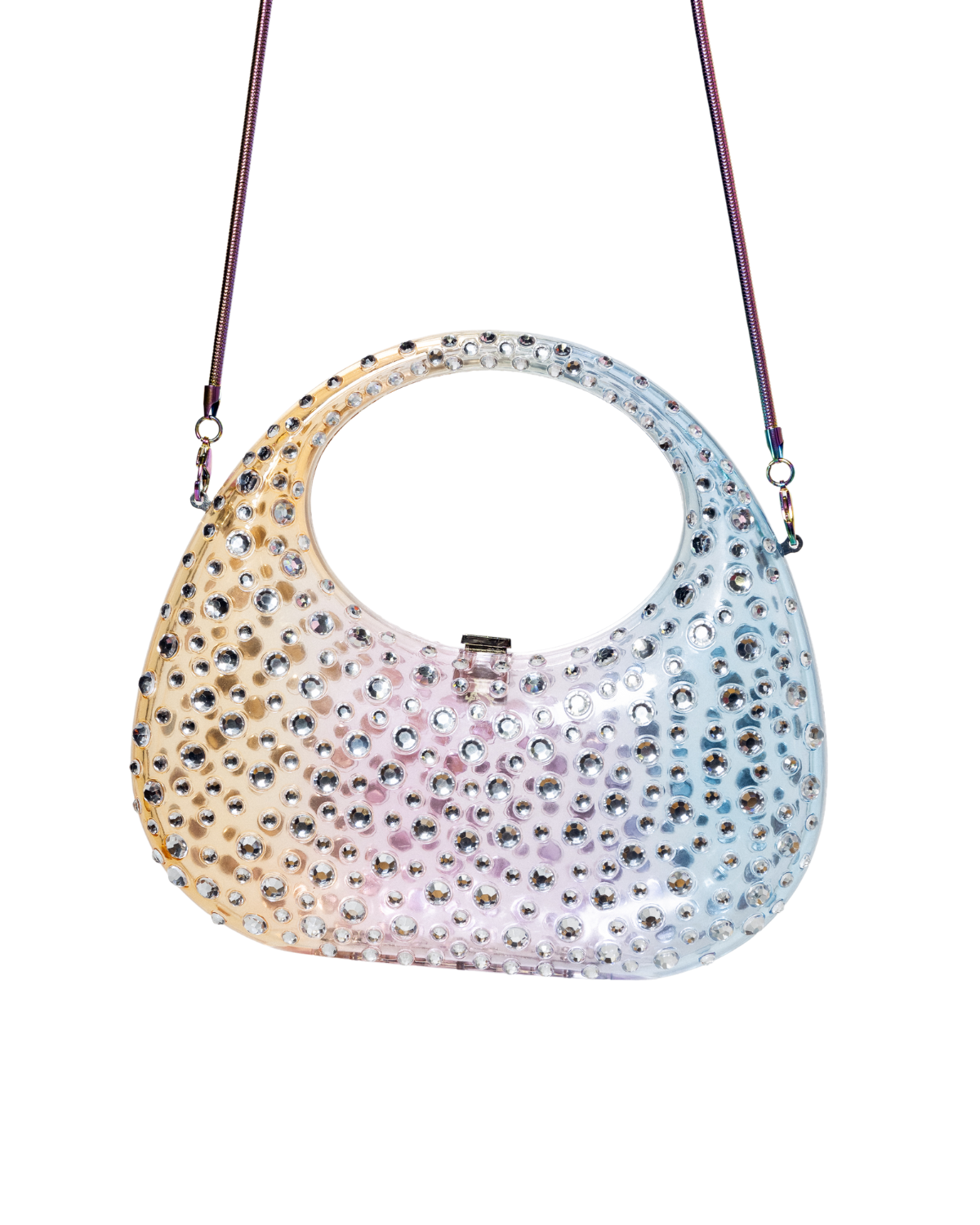 Ombre Rainbow Gem Purse front