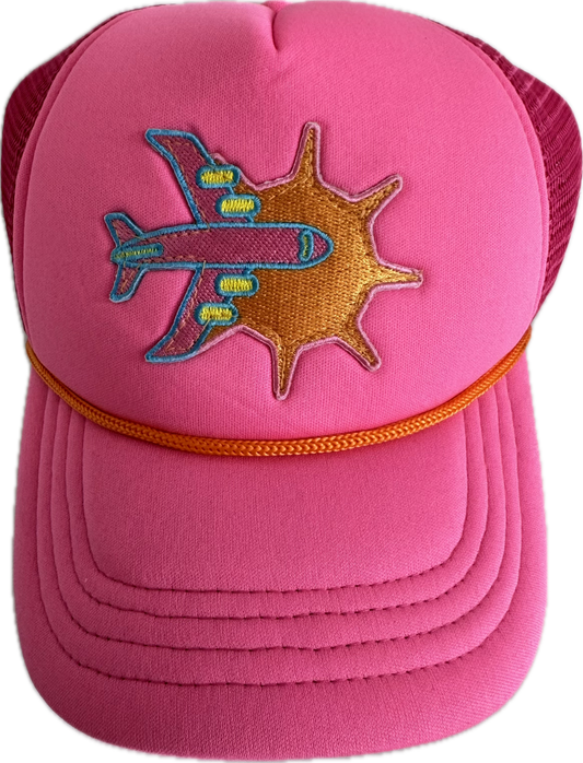 Kids Jetsetter Trucker Hat, Pink