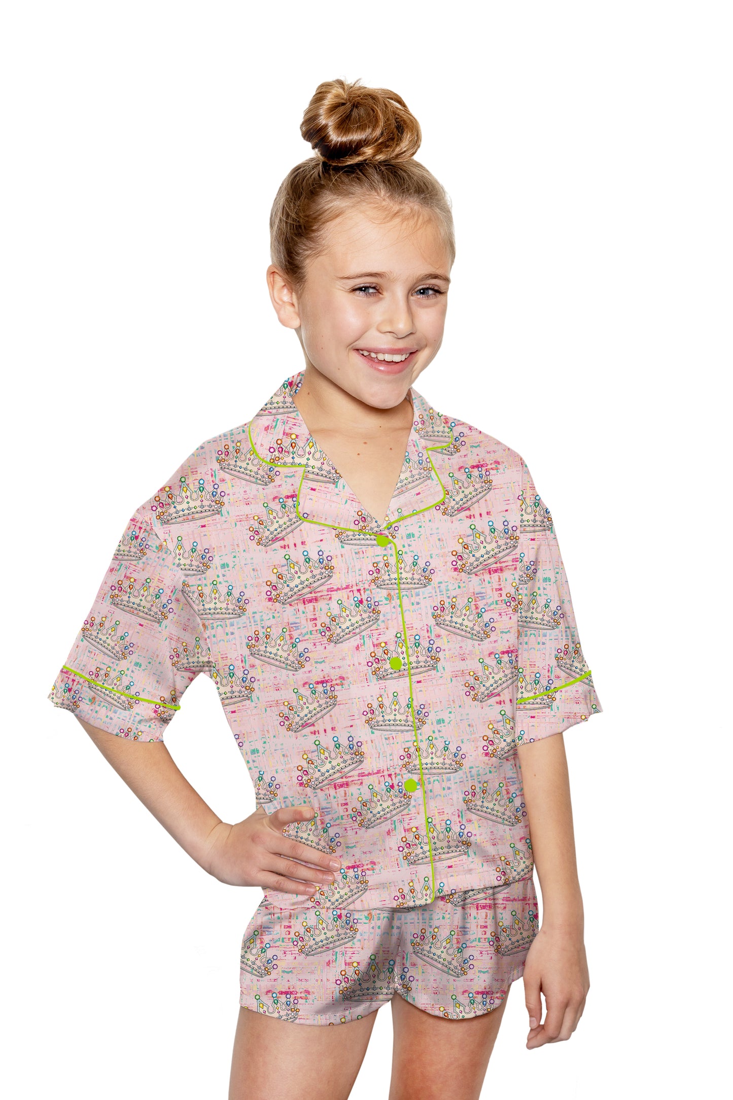 Kids Silky Crown Jewels (Short Sleeve w/ Shorts)