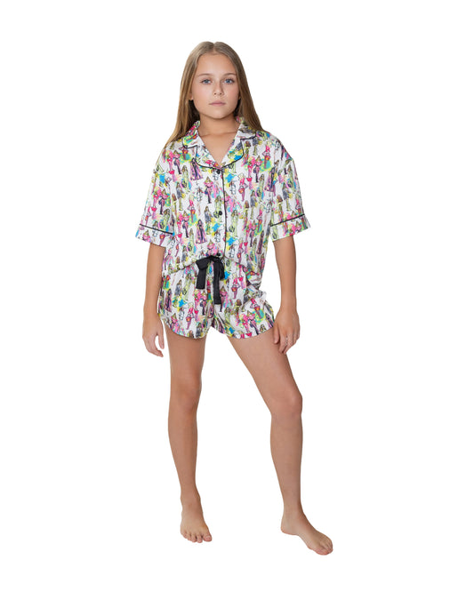 Kids Silky Fashionista (Short Sleeve w/ Shorts)