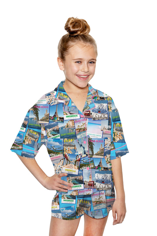 Kids Silky World Traveler (Short Sleeve w/ Shorts)