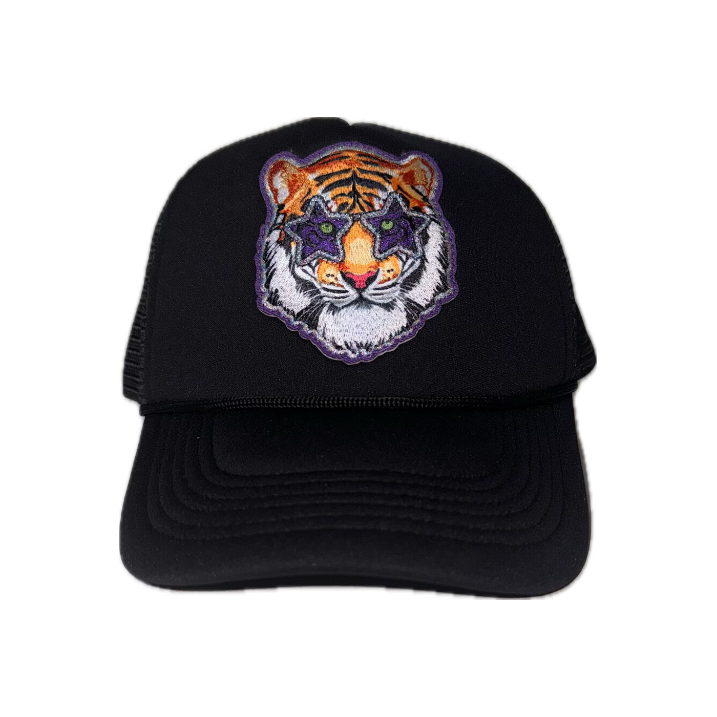 Tiger Trucker Hat, Black