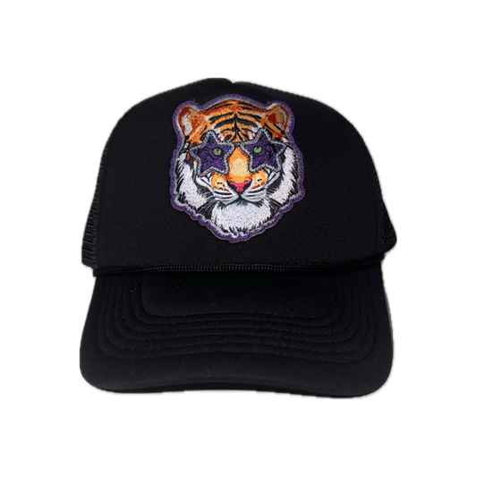 Tiger Trucker Hat, Black