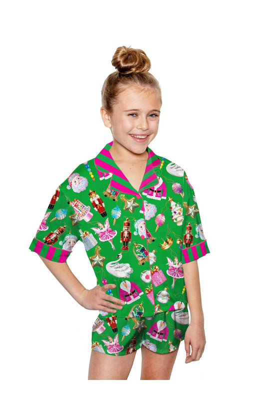 Kids Silky Holiday Baubles (Short Sleeve w/ Shorts)