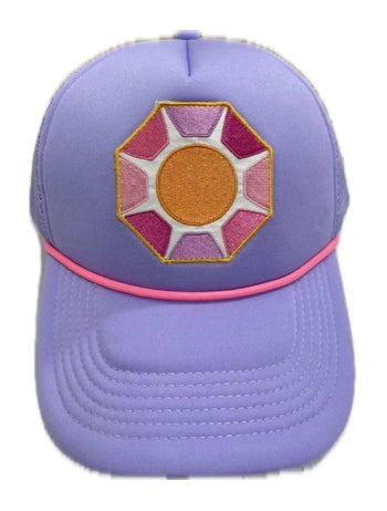 Solitaire Sun Trucker Lavender Hat